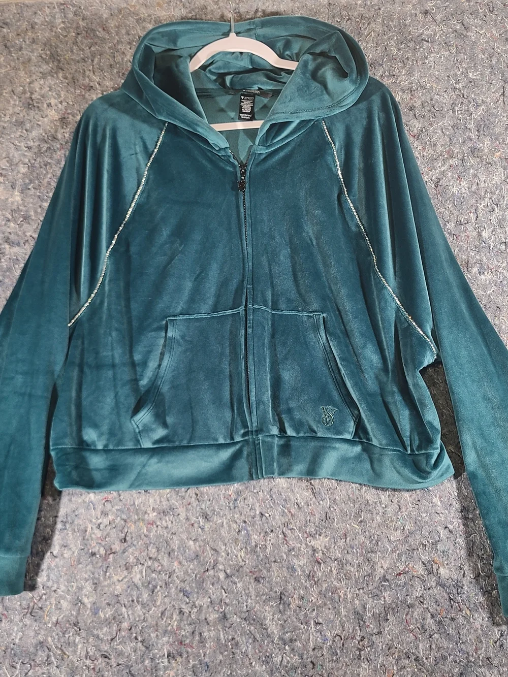 Victoria's Secret On Point Velour Tracksuit Set XL Hoodie L Joggers Y2K